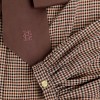Burford Blouse - Coffee Gingham