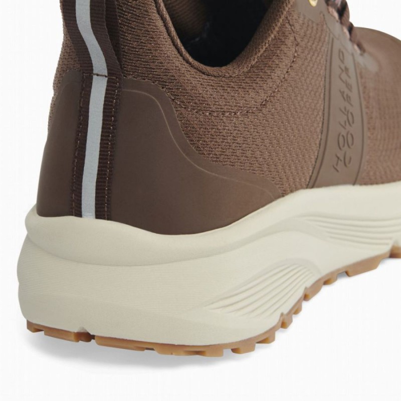 Burghley Waterproof Trainers - Chestnut Brown