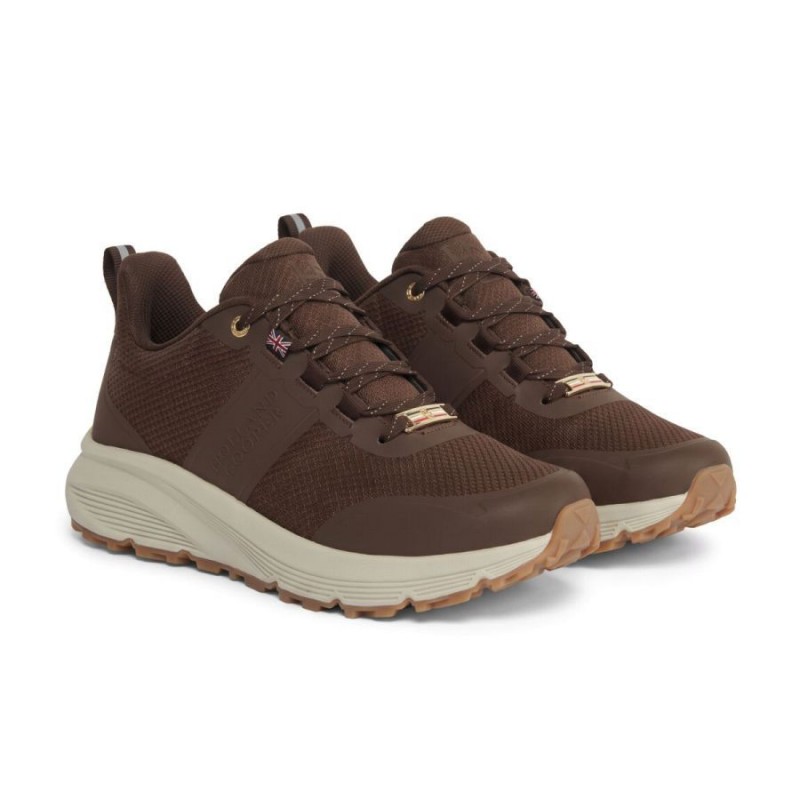 Burghley Waterproof Trainers - Chestnut Brown