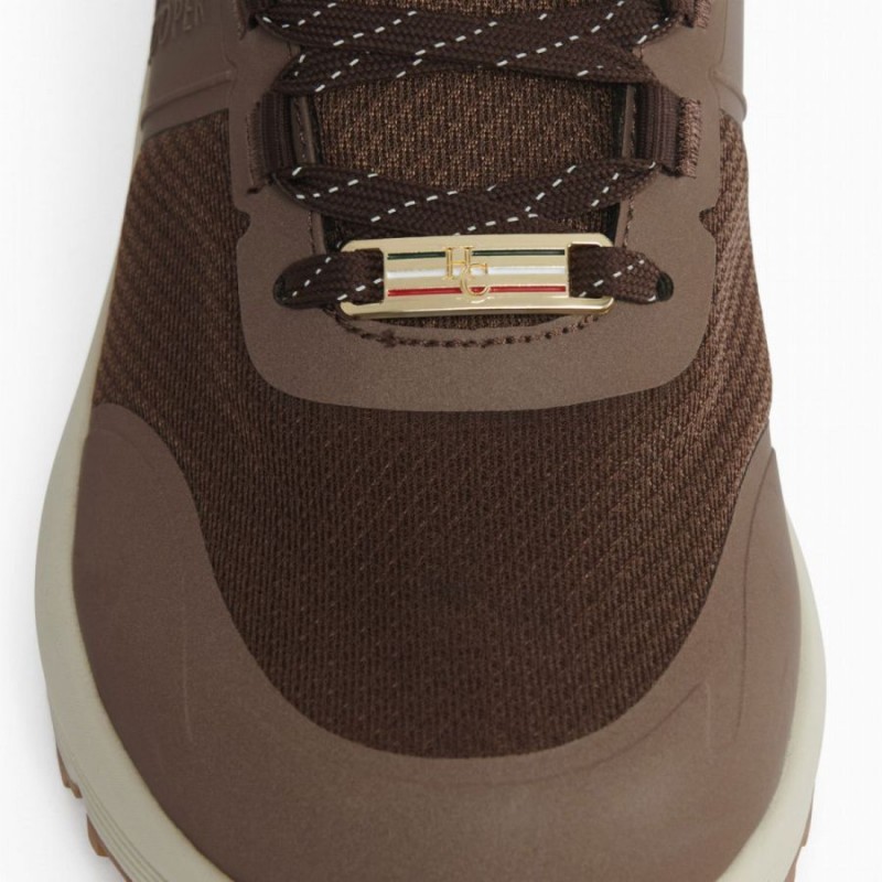 Burghley Waterproof Trainers - Chestnut Brown
