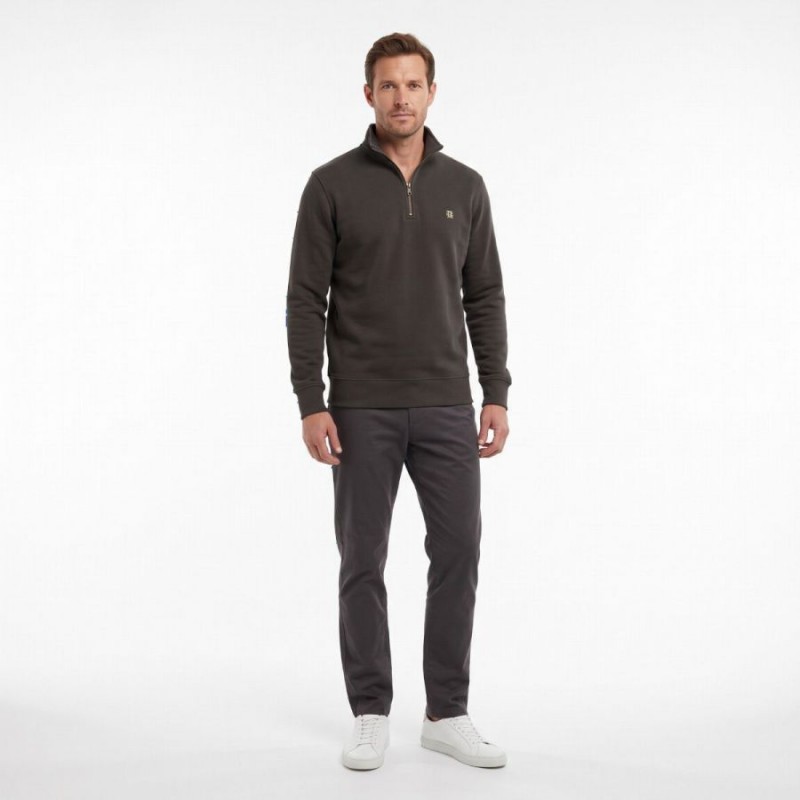 Classic Quarter Zip Sweat - Bournville