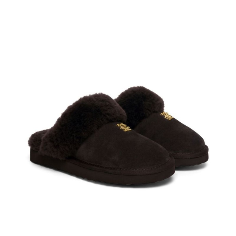 HC Shearling Slipper - Chocolate Suede