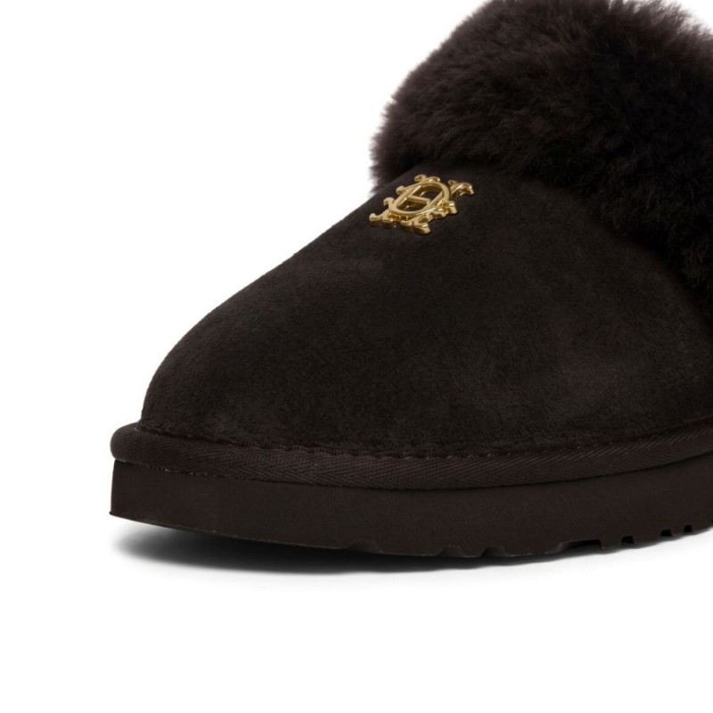HC Shearling Slipper - Chocolate Suede