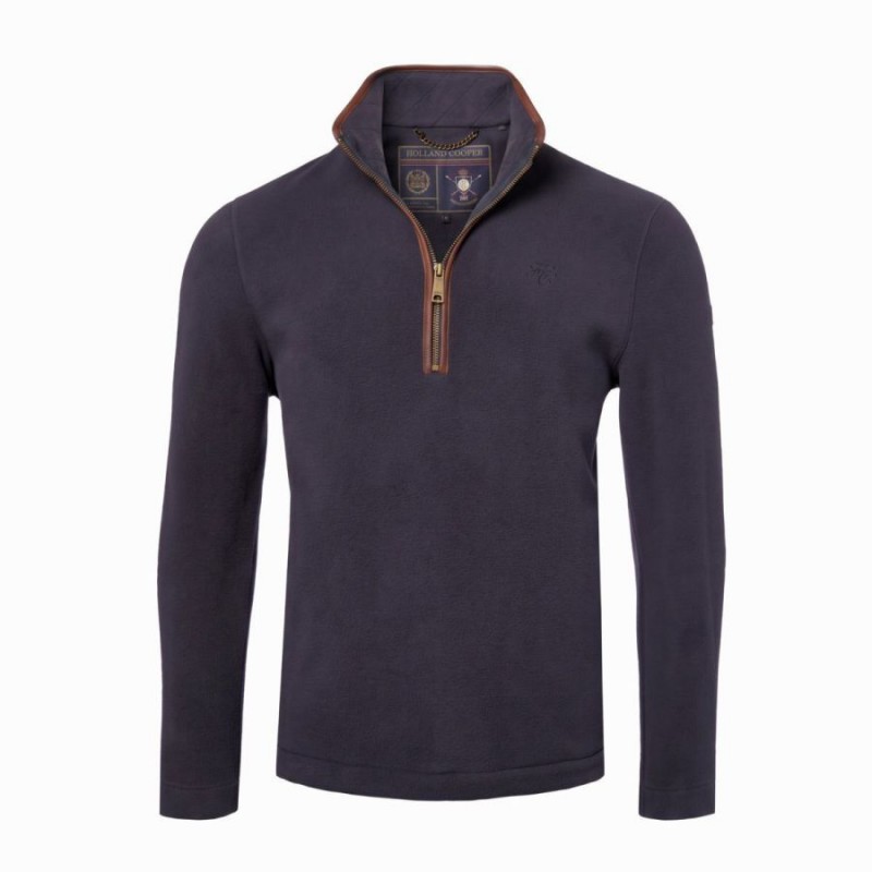 Country Fleece Half Zip - Ink Navy