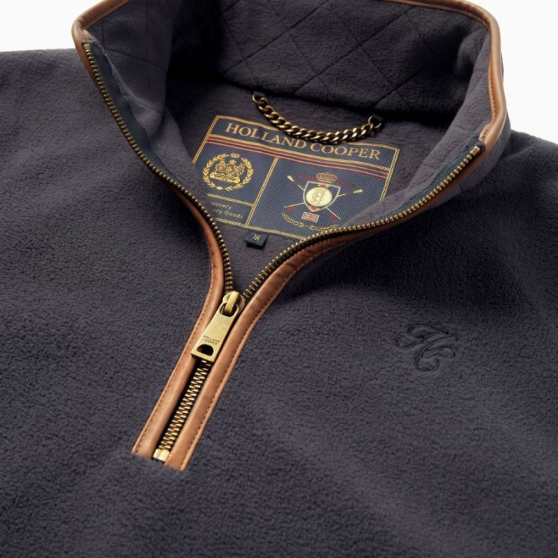 Country Fleece Half Zip - Ink Navy