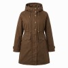 One-Size Waterproof Parka - Olive Brown