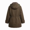 One-Size Waterproof Parka - Olive Brown