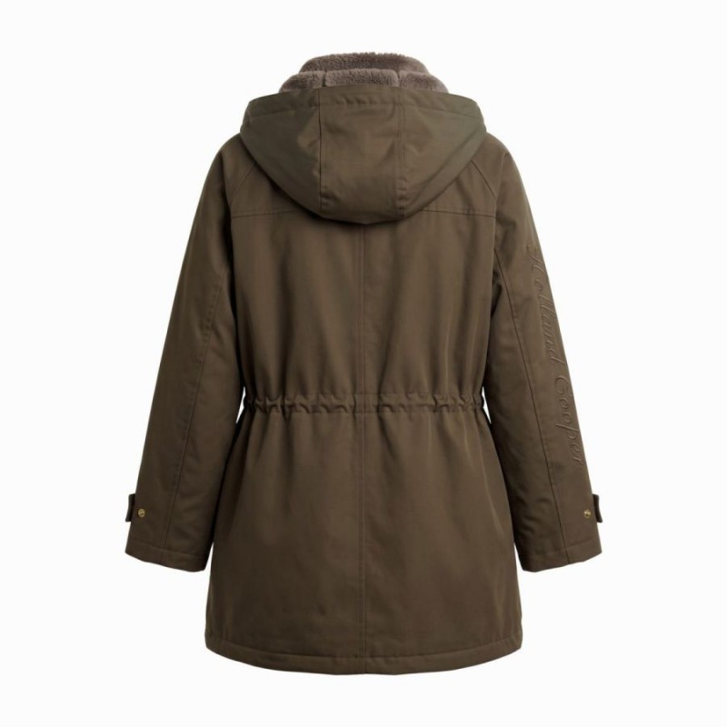 One-Size Waterproof Parka - Olive Brown