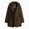 One-Size Waterproof Parka - Olive Brown
