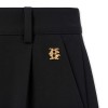 Pleated Wide Leg Trouser - Black