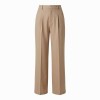 Pleated Wide Leg Trouser - Fawn