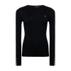Seattle Cable Crew Knit - Black
