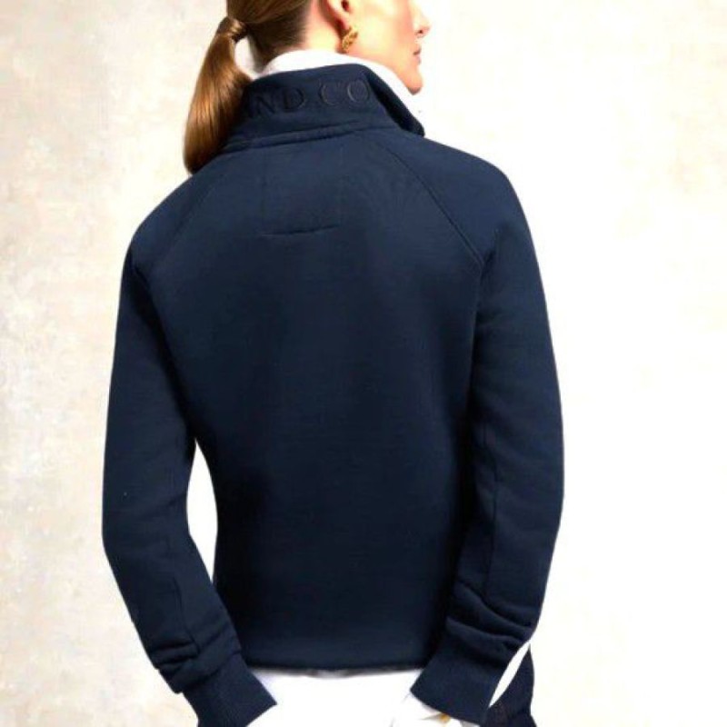 Sporting Goods Zip Henley - Ink Navy Textile