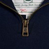 Sporting Goods Zip Henley - Ink Navy Textile
