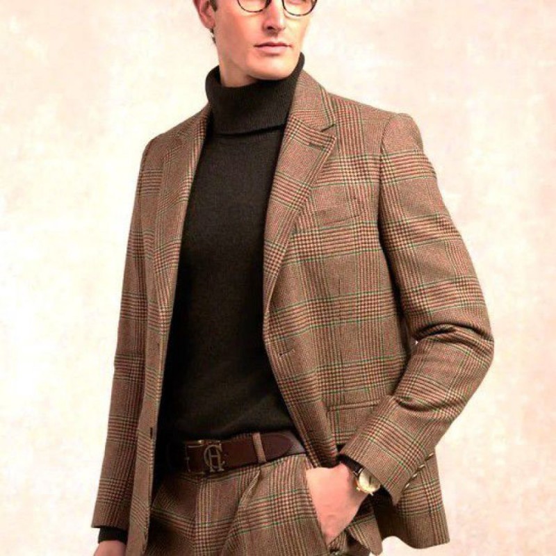 The Single Breasted Blazer - Clarence Check Forest