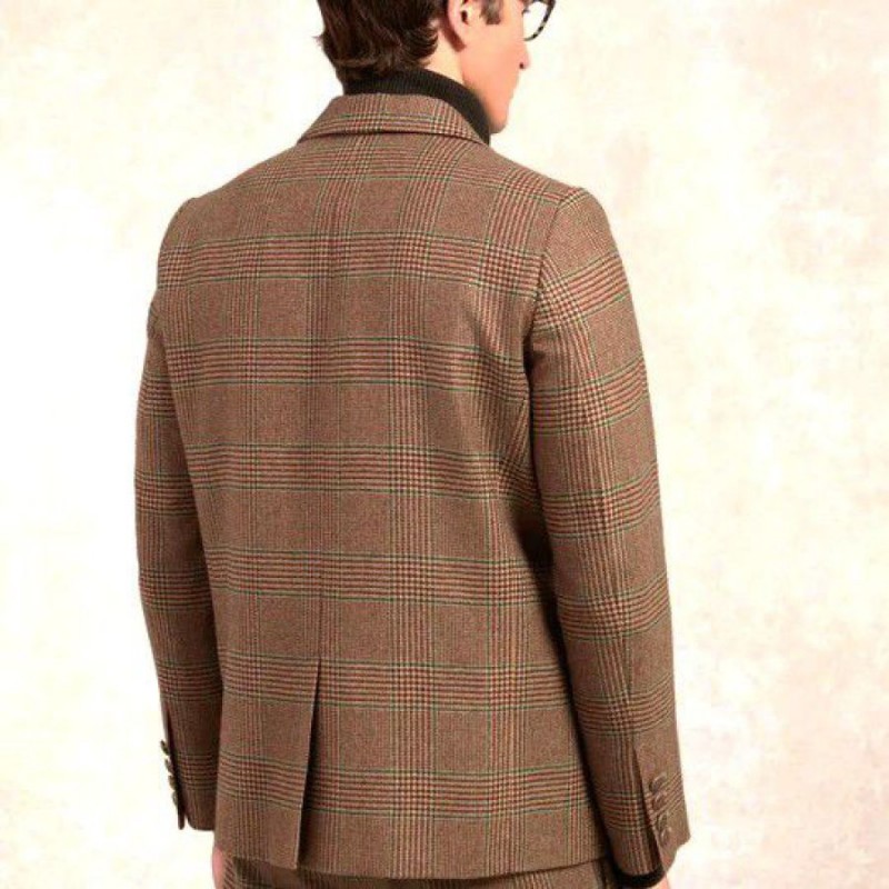 The Single Breasted Blazer - Clarence Check Forest