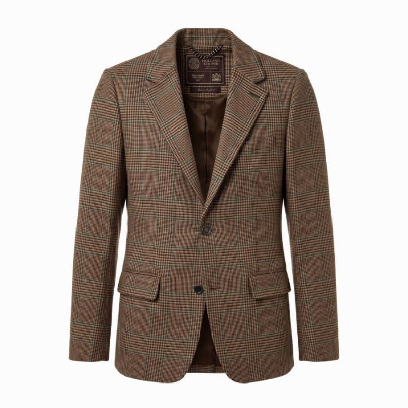The Single Breasted Blazer - Clarence Check Forest