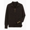 Tori Quarter Zip Knit - Chocolate