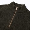 Tori Quarter Zip Knit - Forest Green