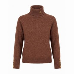 Holland Cooper Tori Roll Neck Knit - Latte Holland Cooper Tori Roll Neck Knit - Latte