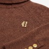 Tori Roll Neck Knit - Latte