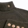 Tori Roll Neck Knit - Forest Green