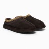 Ultra Low Shearling Mule - Chocolate Suede Ultra Low Shearling Mule - Chocolate Suede