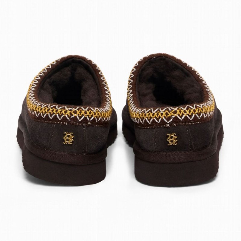 Ultra Low Shearling Mule - Chocolate Suede Ultra Low Shearling Mule - Chocolate Suede
