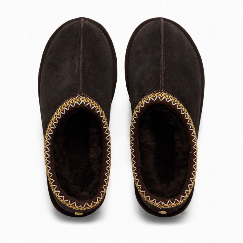 Ultra Low Shearling Mule - Chocolate Suede Ultra Low Shearling Mule - Chocolate Suede
