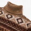 Vostock Roll Neck Knit - Camel Fairisle