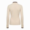 Zoe Quarter Zip Knit - Almond