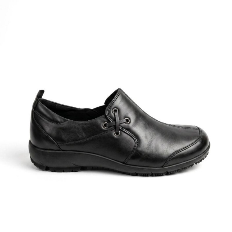 Charlotte 17 87317 Flat Shoes - Black Leather