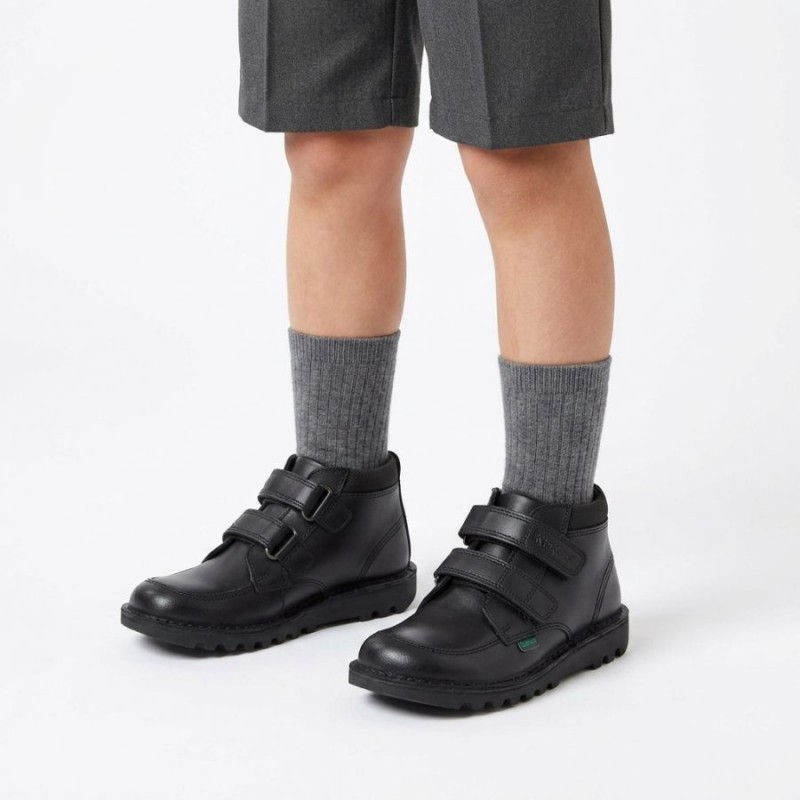 Kick Hi Scuff Infant Boots - Black Leather Kick Hi Scuff Infant Boots - Black Leather