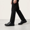 Kick Lo Junior School Shoes - Black Leather