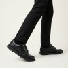 Kick Lo Junior School Shoes - Black Leather
