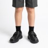 Reasan Strap Infant School Shoes - Black Leather Reasan Strap Infant School Shoes - Black Leather
