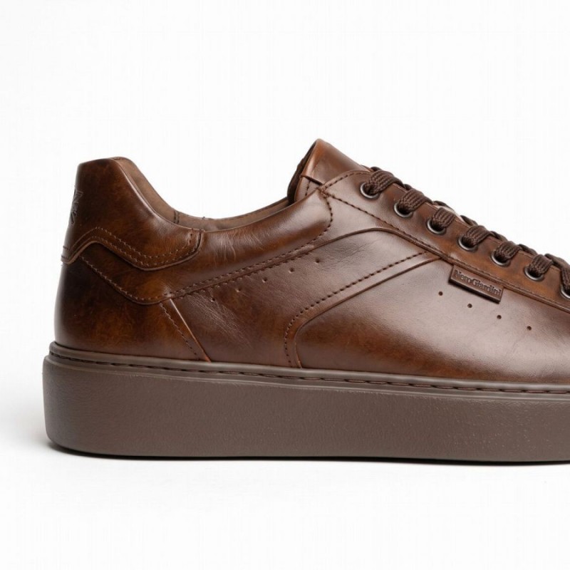 Raiano I601371U Trainers - Dark Brown Leather Raiano I601371U Trainers - Dark Brown Leather