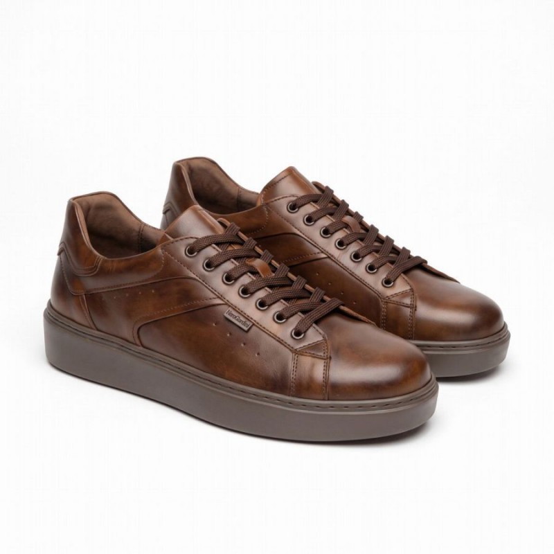 Raiano I601371U Trainers - Dark Brown Leather Raiano I601371U Trainers - Dark Brown Leather