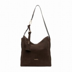 NeroGiardini Leather Hobo Bag I644330D300 – Chocolate Suede