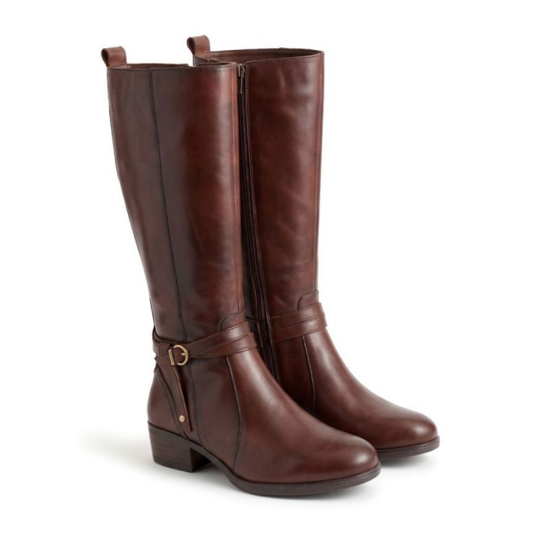 Daroca W1U-9764 Knee High boots - Brown Caoba 130 Leather
