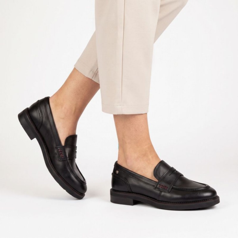 Deva W2L-3959 Loafers - Black Leather