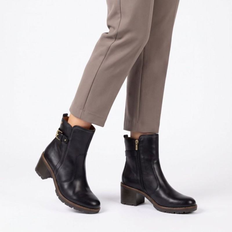 Llanes W7H-8865 Ankle Bots - Black 000 Leather