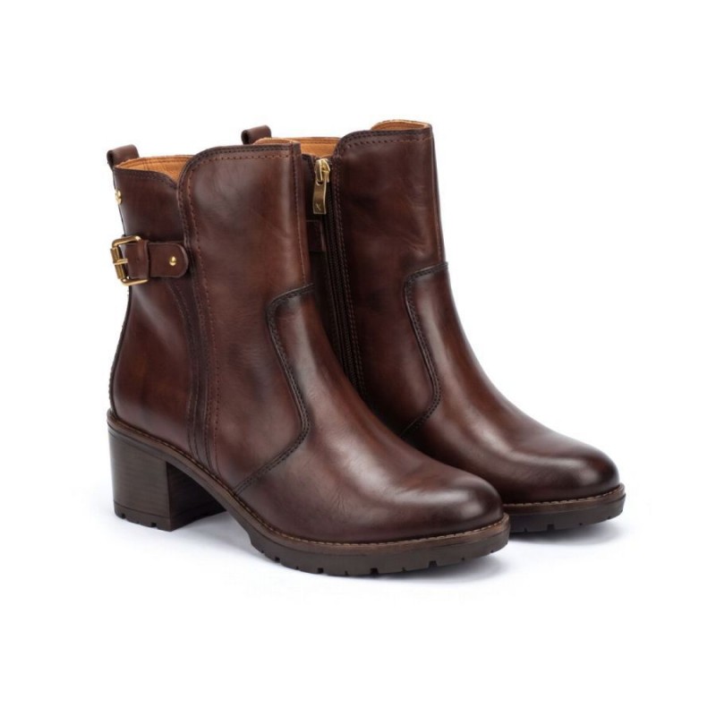 Llanes W7H-8865 Ankle Boots - Brown Caoba 130 Leather