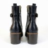 Llanes W7H-8510 Ankle Boos - Black Leather