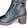 Llanes W7H-8510 Ankle Boos - Black Leather