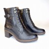 Llanes W7H-8510 Ankle Boos - Black Leather
