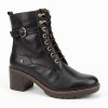 Llanes W7H-8510 Ankle Boos - Black Leather