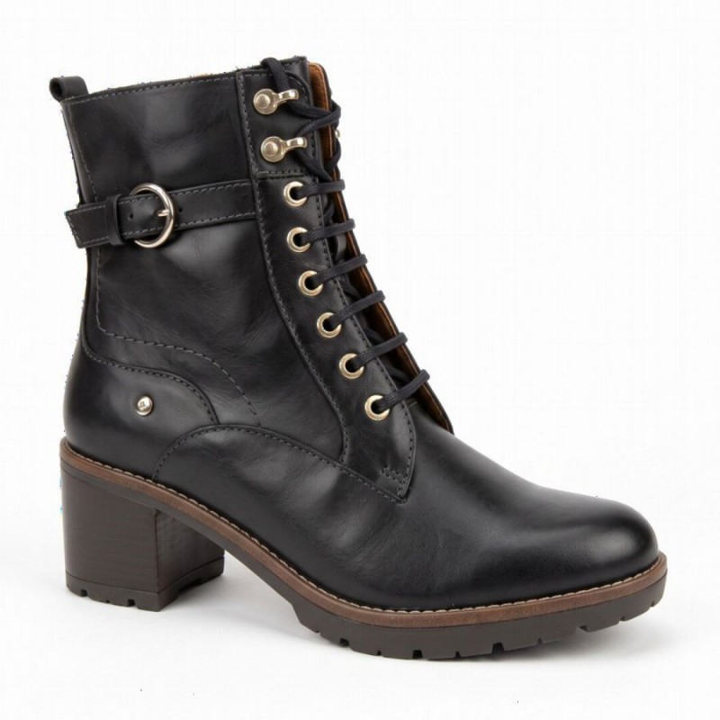Llanes W7H-8510 Ankle Boos - Black Leather