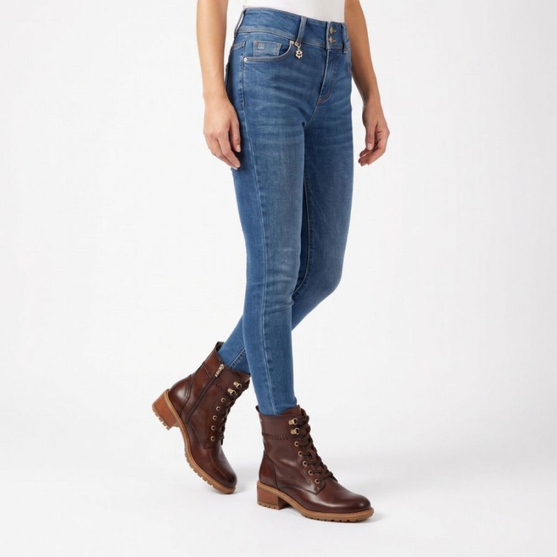 Medina W0D-8672 Knee High Boots - Brown Caoba 130 Leather