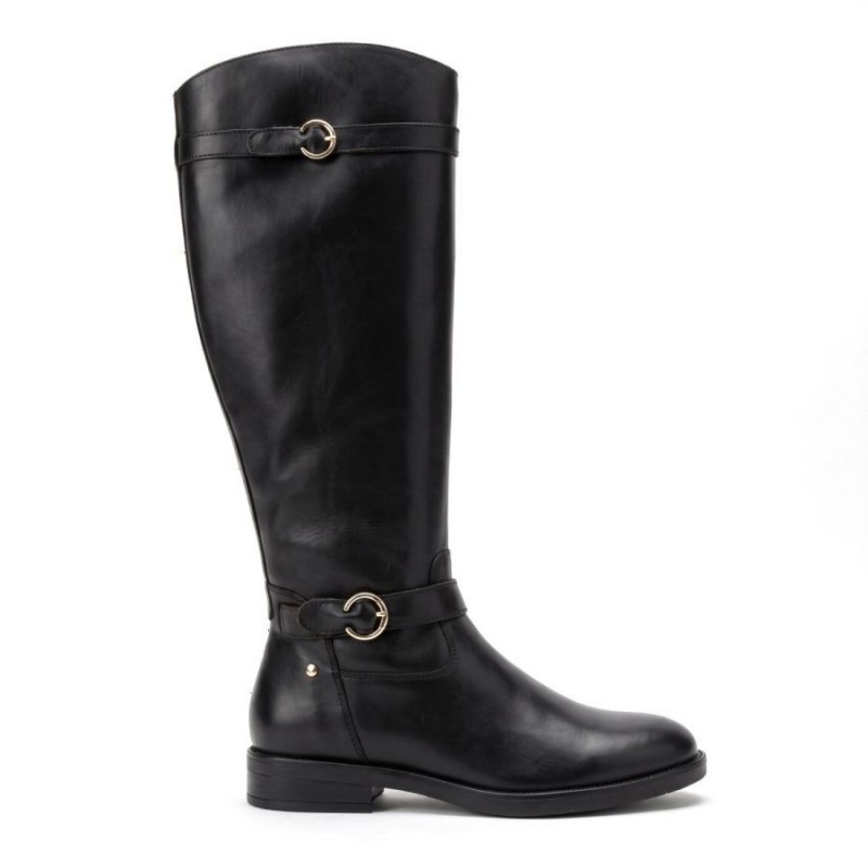 Puertollano W3C-9632 Knee High boots - Black Leather Puertollano W3C-9632 Knee High boots - Black Leather